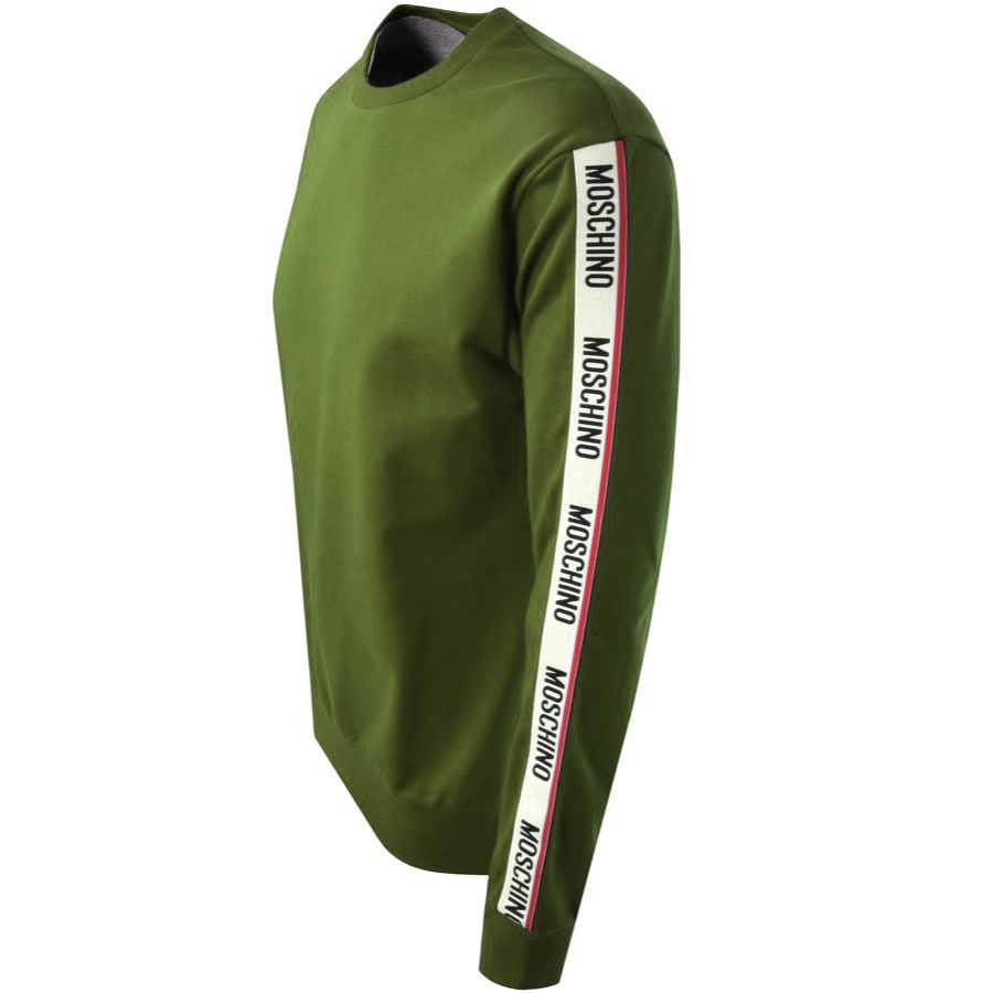 Alternative Image for ProductMoschino Tape Logo Sweatshirt Khaki3